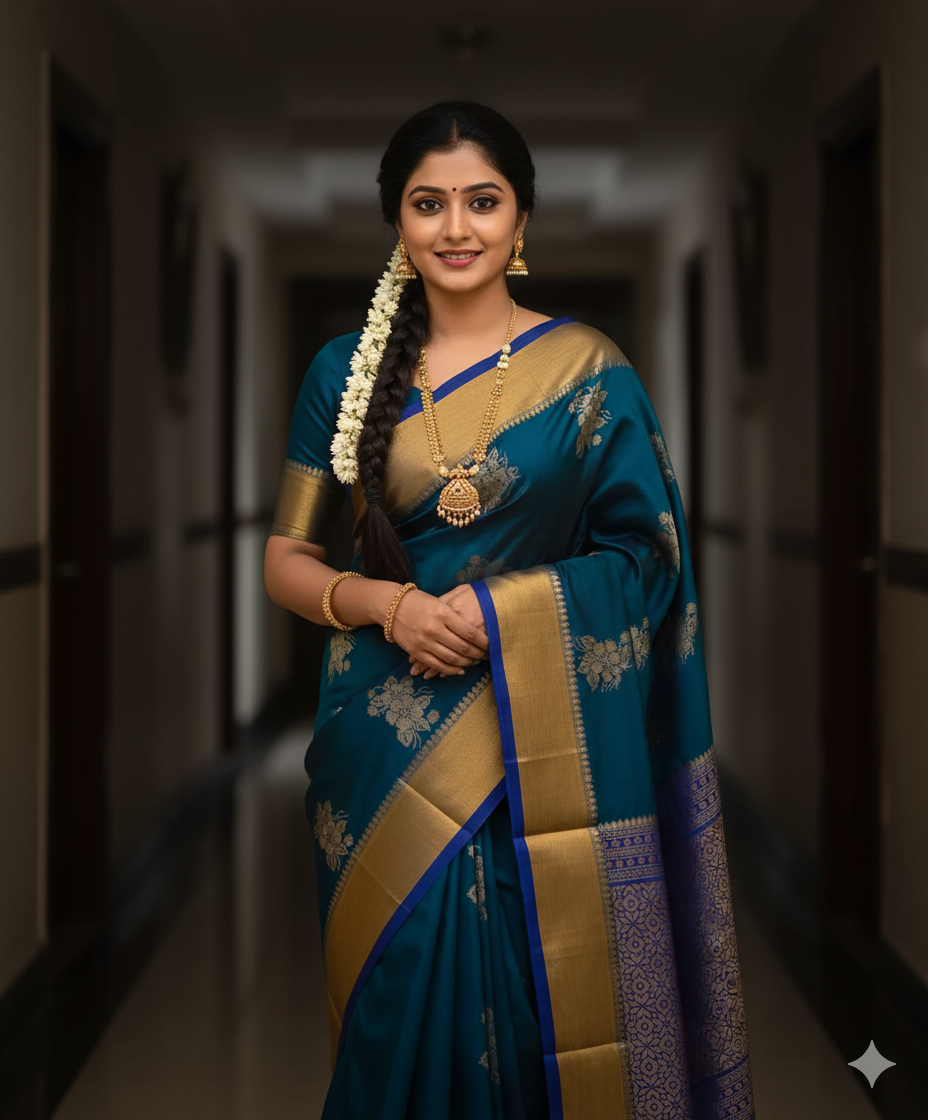 Silk Crepe Saree
